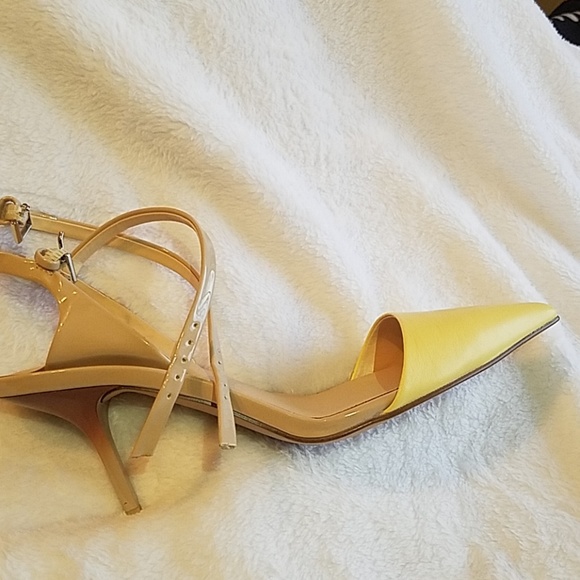Zara Yellow Sling Backs - Picture 7 of 8